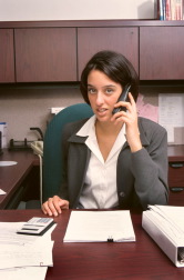 woman on phone